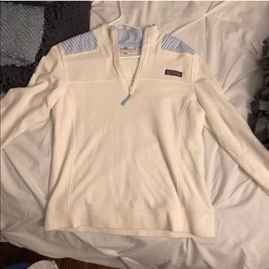 Vineyard Vines Shep Shirt Ivory w Baby Blue